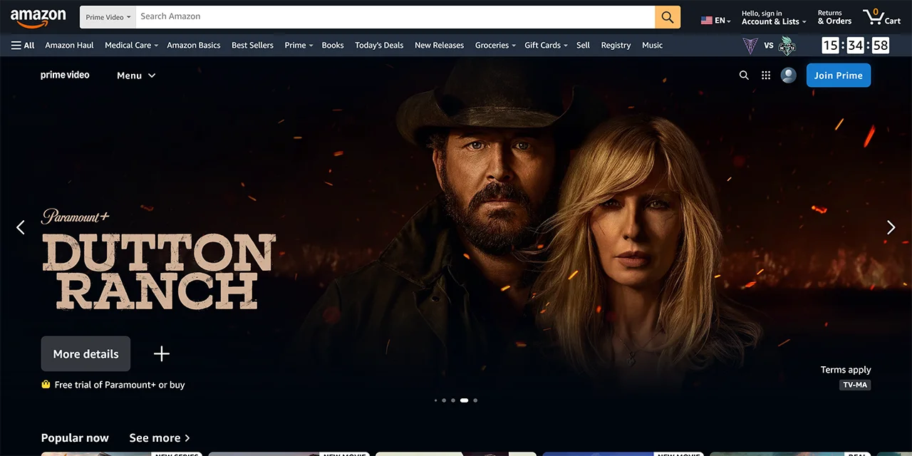 Amazon Prime Video preview