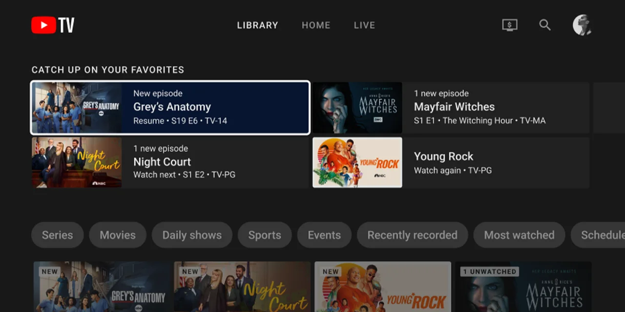 YouTube TV preview